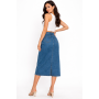 Jupe mi longue effet Jean taille 40