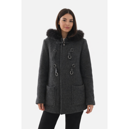Manteau laine marque MAJE taille 38
