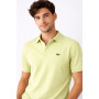 Polo Lacoste vert citron taille XL