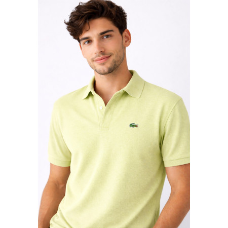 Polo Lacoste vert citron taille XL