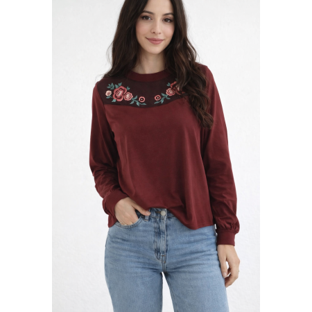 Blouse new look bordeaux taille 40
