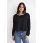 Pull noir col rond  Taille 42