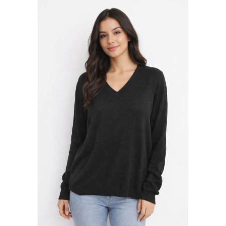 Pull noir pailleté Taille 40