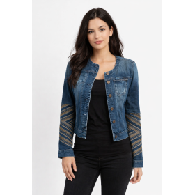 Veste en Jeans avec strass