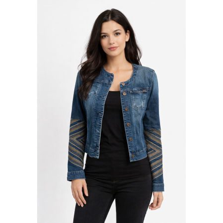 Veste en Jeans avec strass