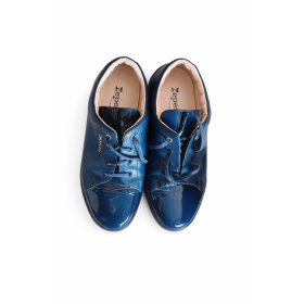 Basket Repetto en Cuir Bleue taille 37