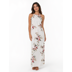 Robe longue Blanche Fleuri taille M